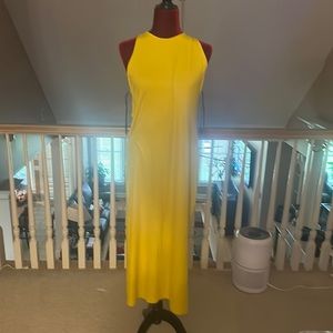Yellow Strapless Sundress
